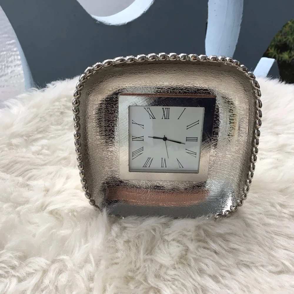 Michael Aram Molten Frost Mini Clock - New Old Stock